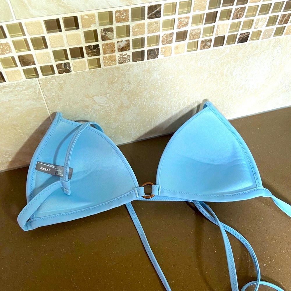 Aerie blue bathing suit top - Picture 2 of 3